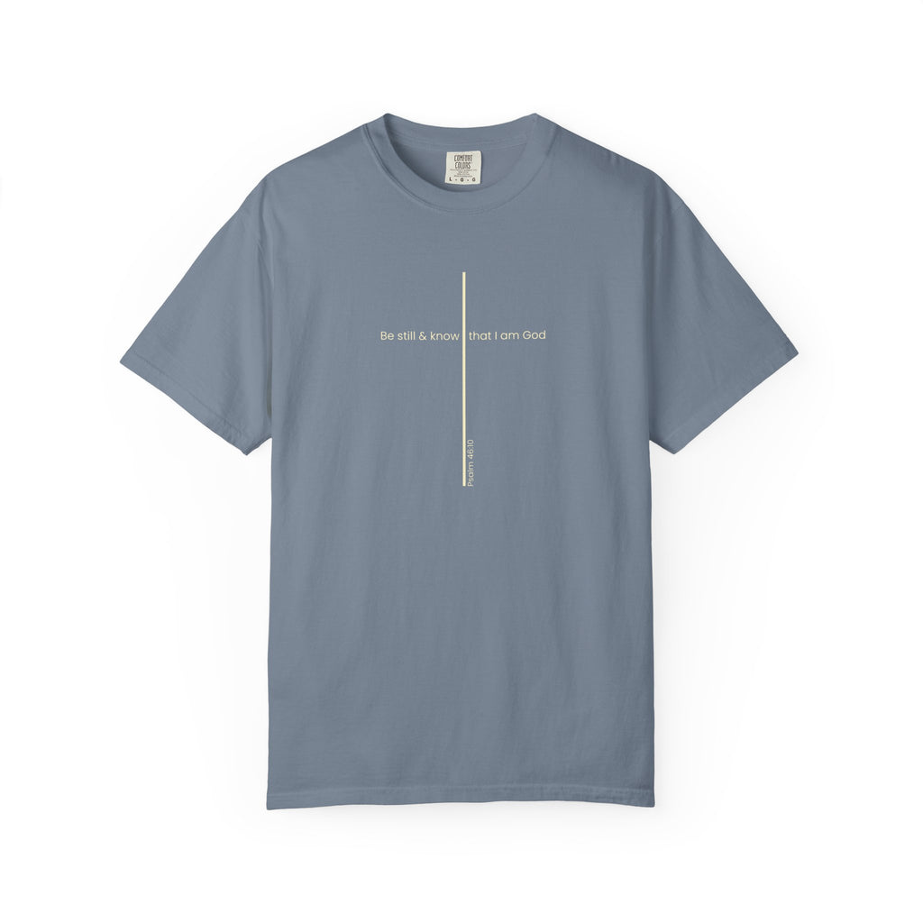 Be Still & Know Minimal Cross T-Shirt