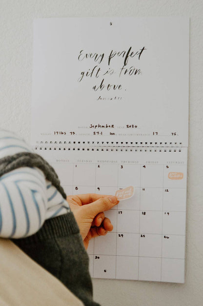 Baby Milestone Calendar | Gift | Keepsake Decor