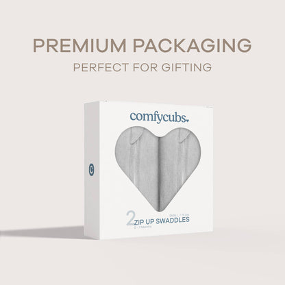 Easy Zipper Wrap 2 Pack Swaddle Blanket: Nomadic Blue/Azul / Large (3-6 Months)