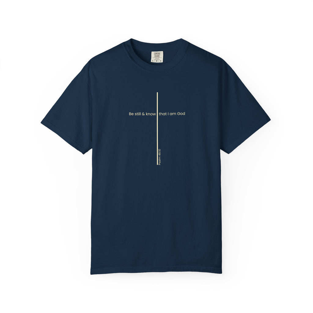 Be Still & Know Minimal Cross T-Shirt