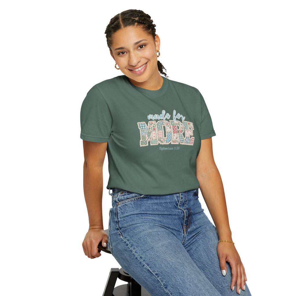 Made for More ~ Ephesians 3:20 Patchwork Tee
