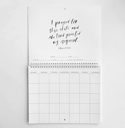 Baby Milestone Calendar | Gift | Keepsake Decor