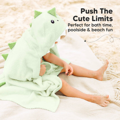 Dino Hooded Baby Bath Towel