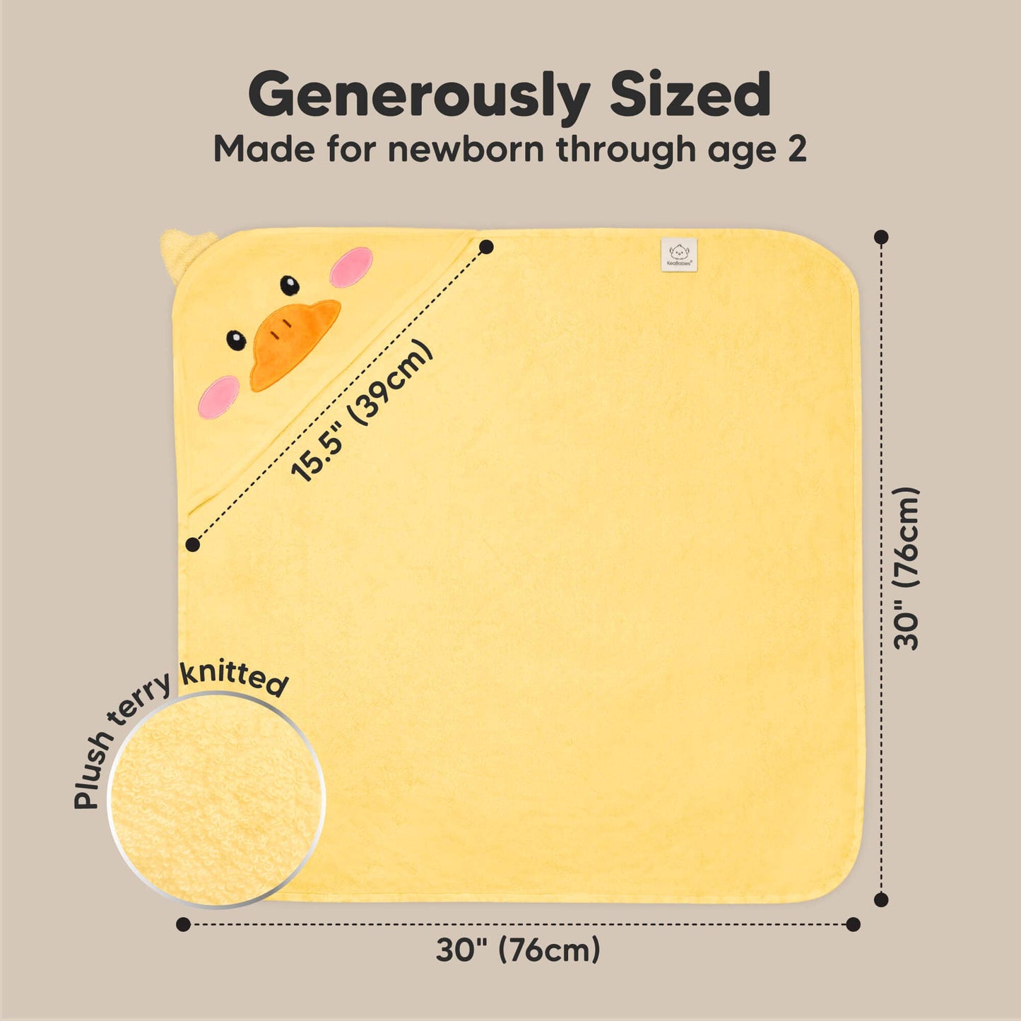 Ducky Hooded Baby Bath Towel