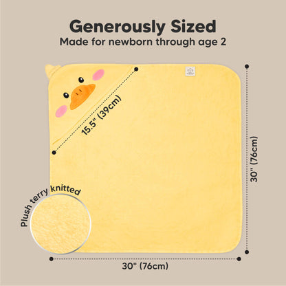 Ducky Hooded Baby Bath Towel