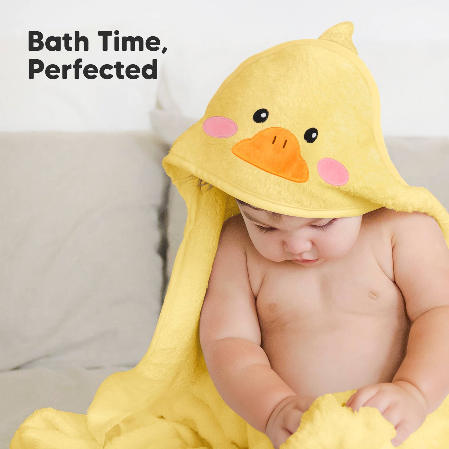 Ducky Hooded Baby Bath Towel