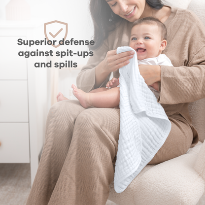 Baby Burp Cloths - 100% Muslin Cotton
