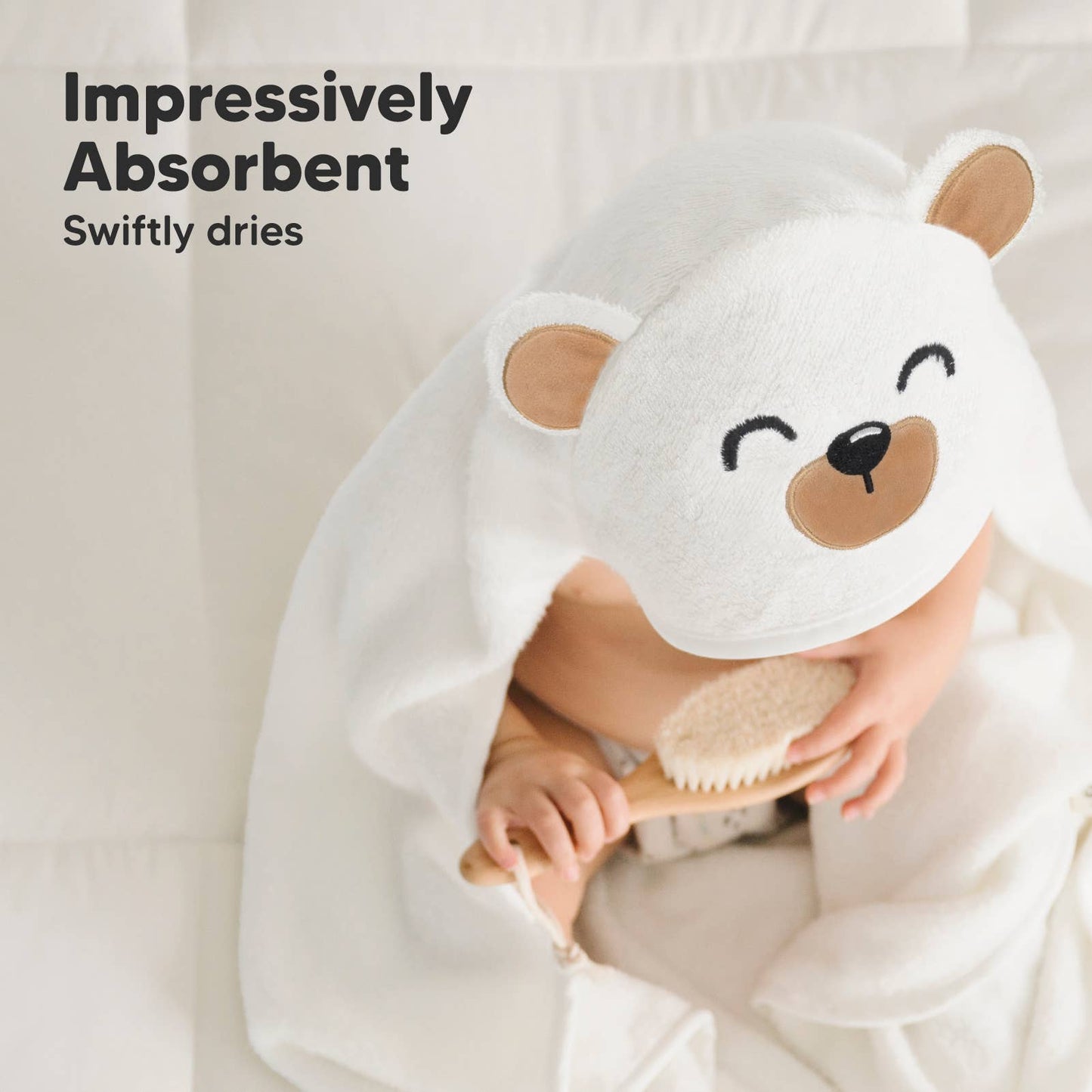 Grizzly Hooded Baby Bath Towel